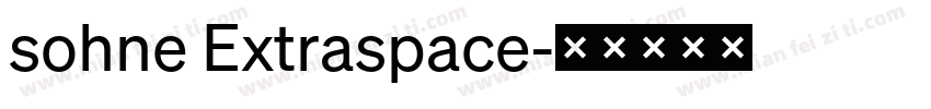 sohne Extraspace字体转换